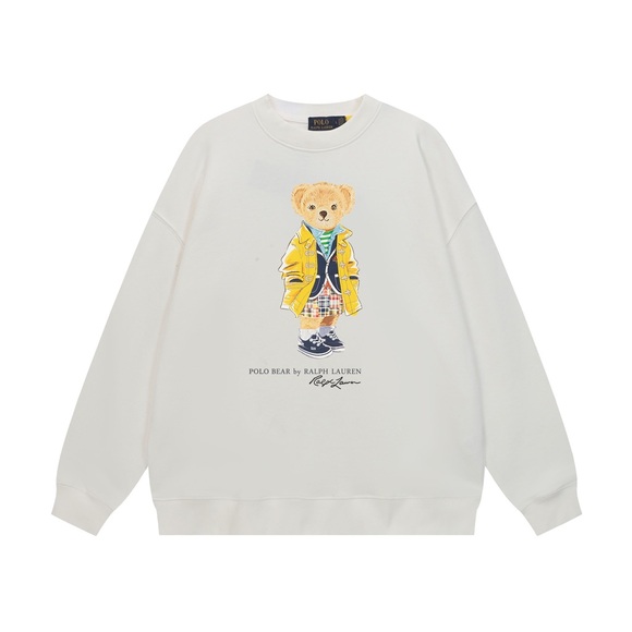 Polo by Ralph Lauren Cream Sweatshirt with Bear Design - Picture 1 of 7